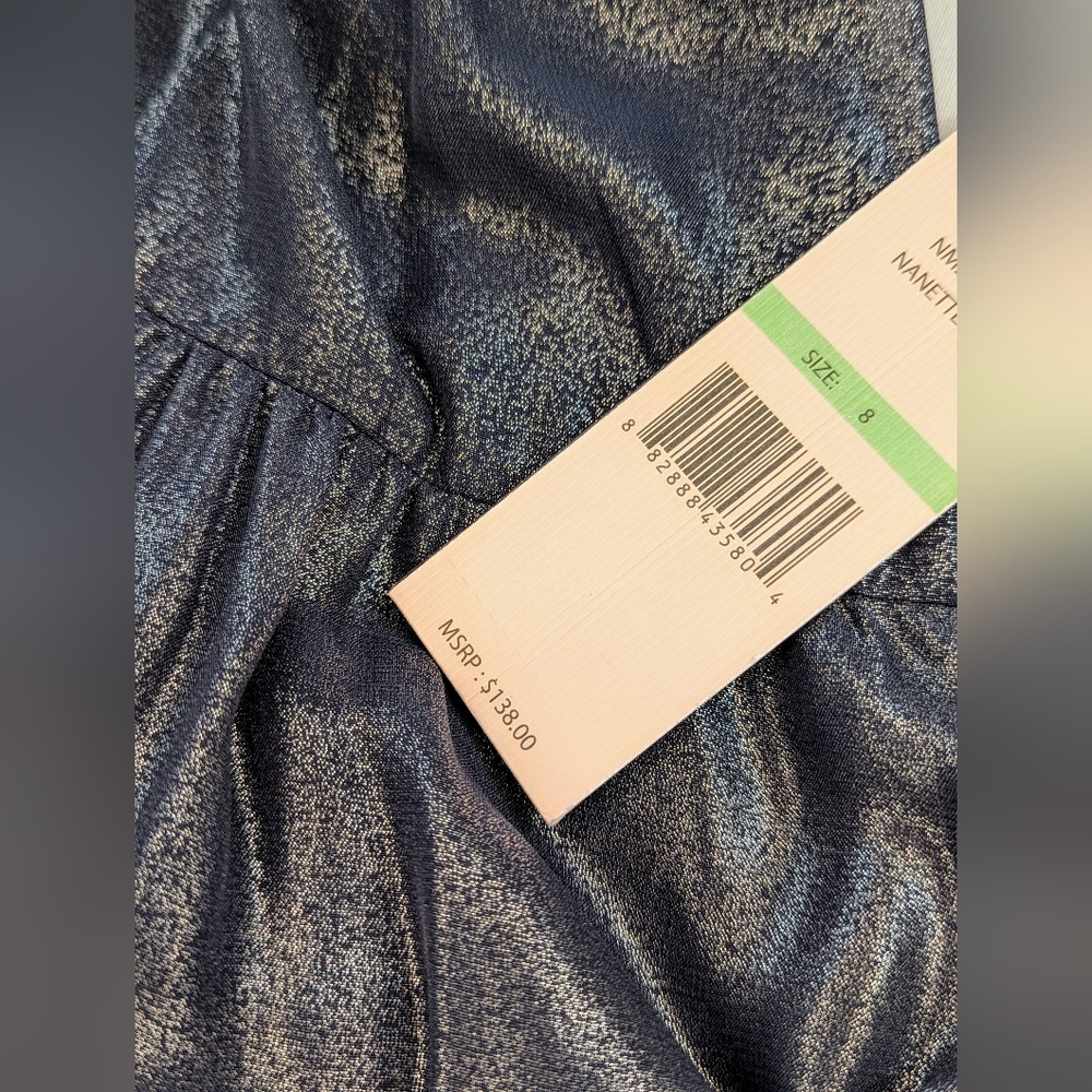 🆕 Nanette Lepore Sheer Metallic Dress (8) - Picture 14 of 16